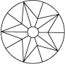 Split brilliant cut (bottom view)