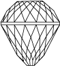 Net cut 161 facets (side view)