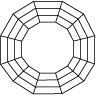 Trap brilliant cut (top view)