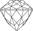 DOPPELBRILLIANT CUT WITH HORIZONTAL SEPERATED MAIN FACETS 105 FACETS (side view)