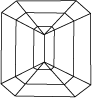 SQUARE EMERALD CUT  (bottom view)