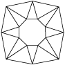 ENGLISH SQUARE -CUT BRILLIANT (top view)